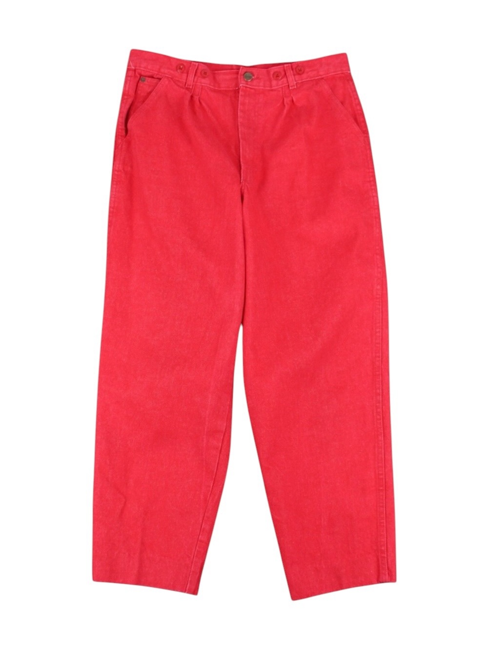 Vintage Cotler Red Denim‎ Jeans USA Made Mens 34x28 Straight Leg Workwear